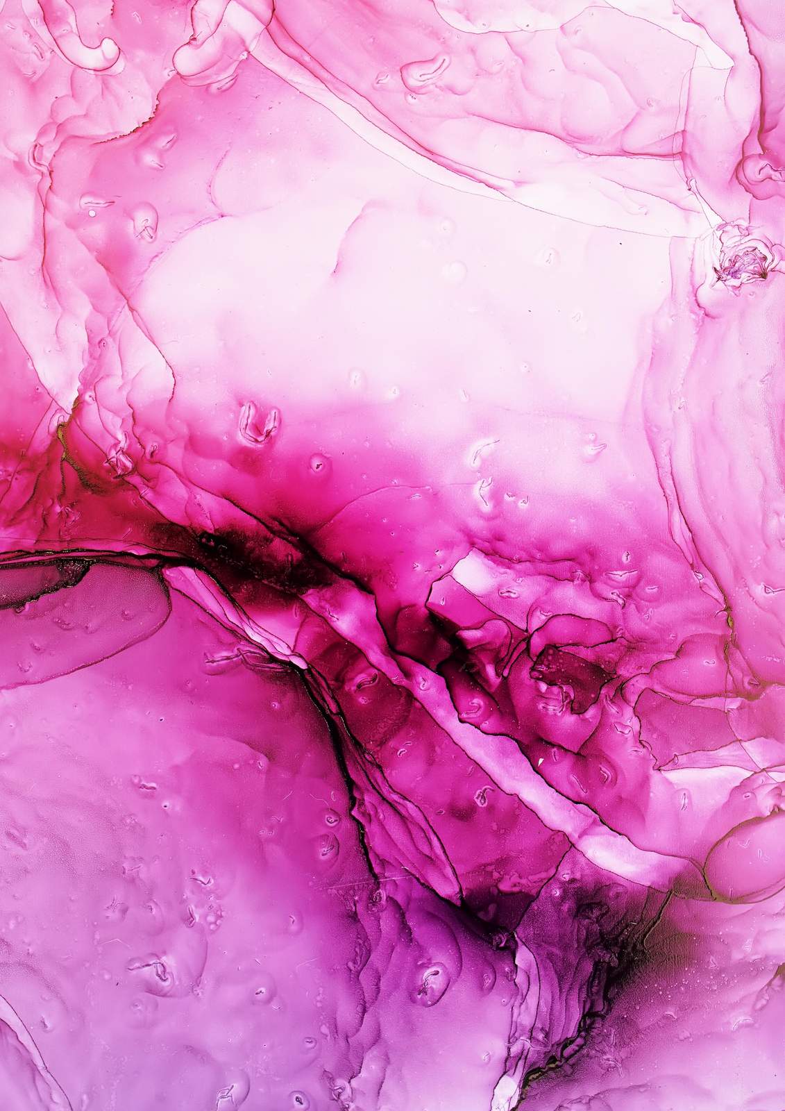 Abstract Pink Swirls Modern Art Wall Art