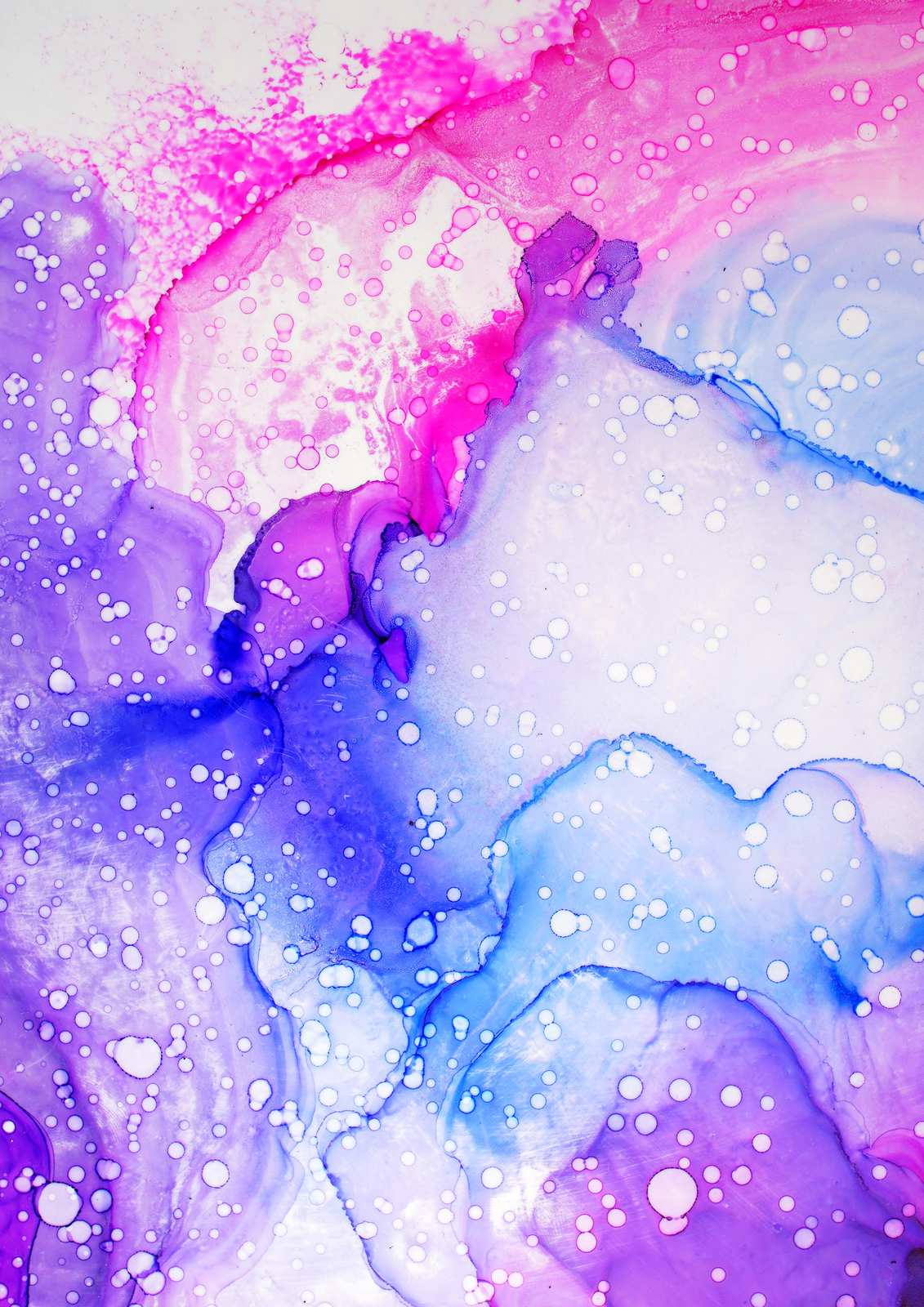 Vibrant Abstract Ink Flow Wall Art