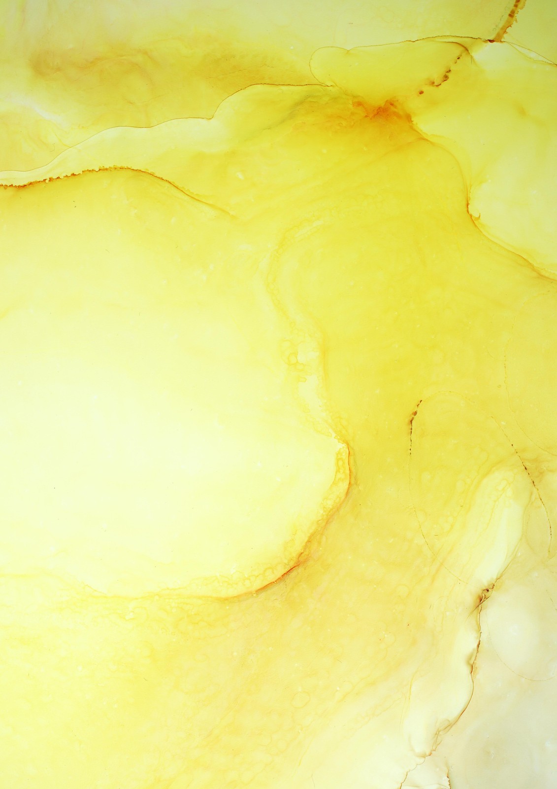 Abstract Yellow Flow Wall Art Wall Art