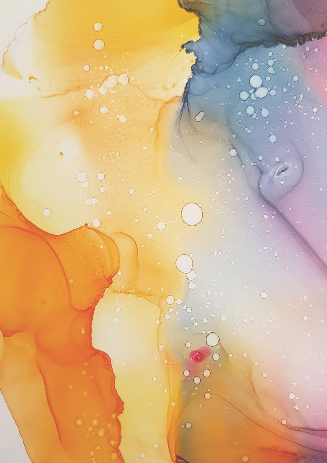 Abstract Watercolor Flow Wall Art
