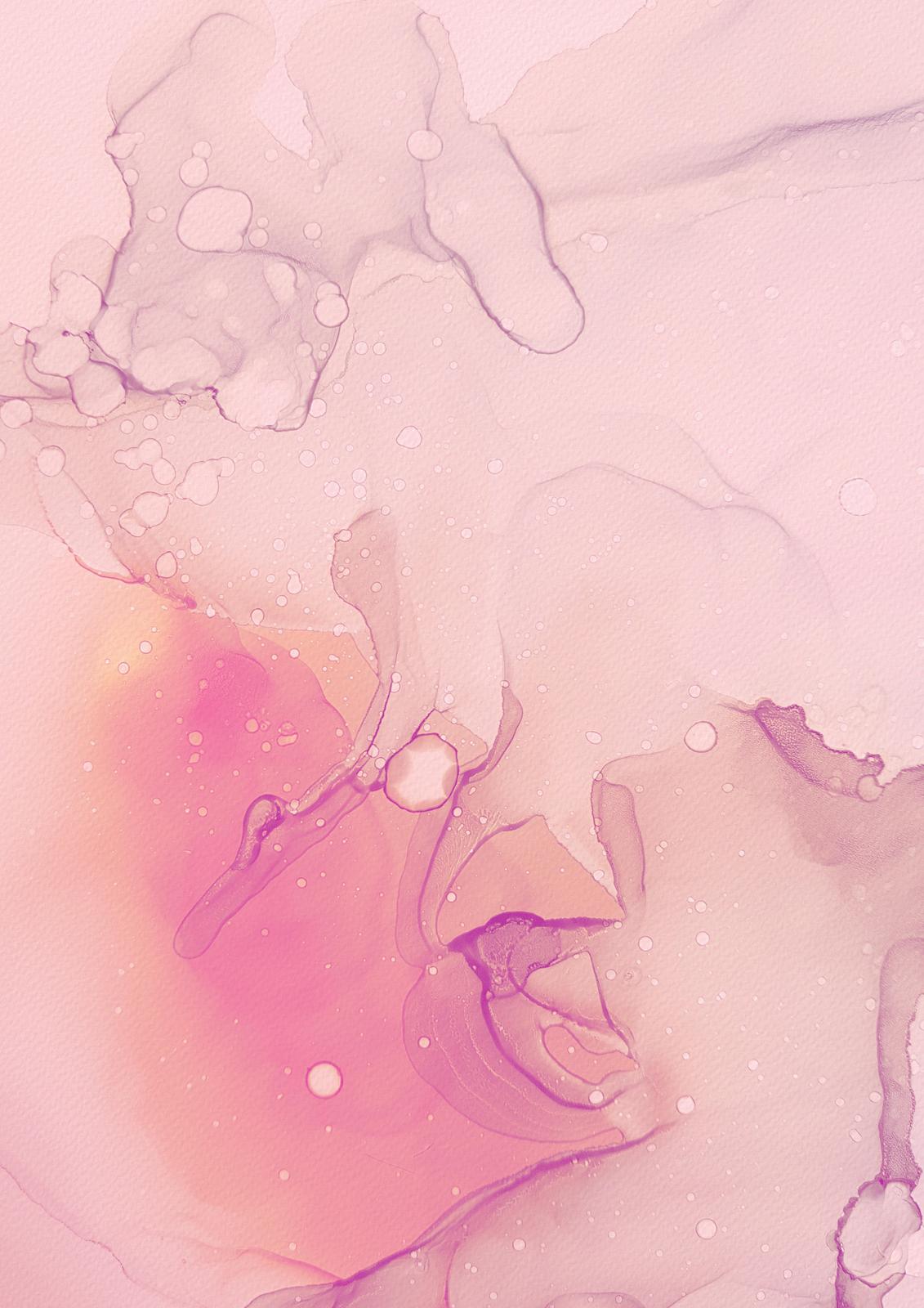Abstract Pink Fluid Art Wall Art