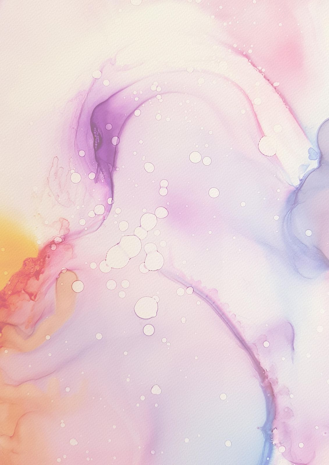 Dreamy Watercolor Swirls Wall Art