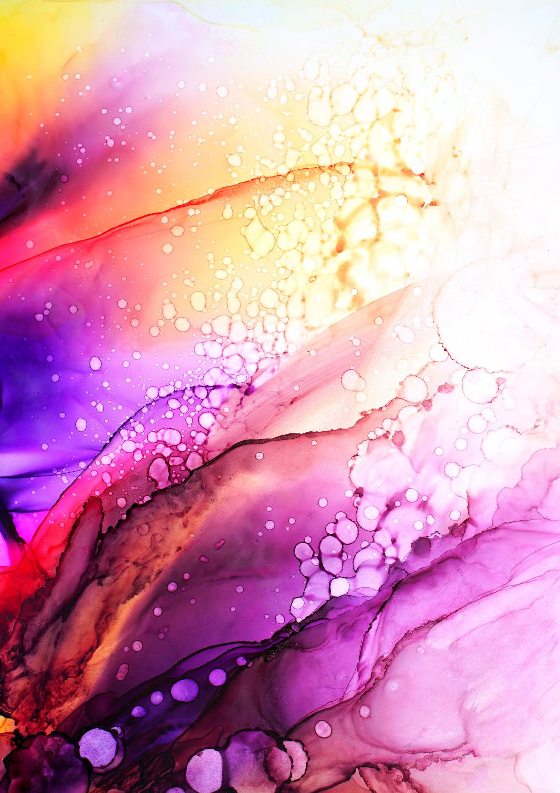 Vibrant Abstract Swirls Wall Art